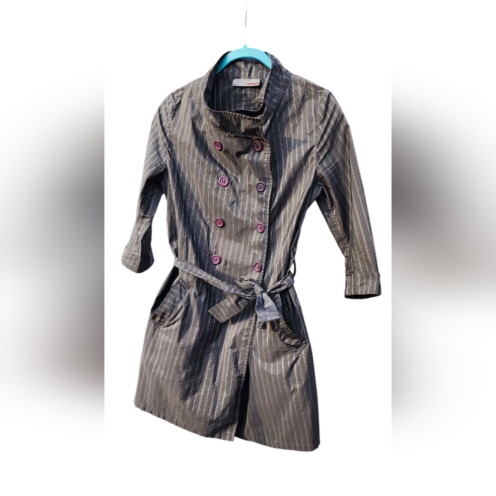 Andrea Rosati Striped Dbl Breast Dress Jacket